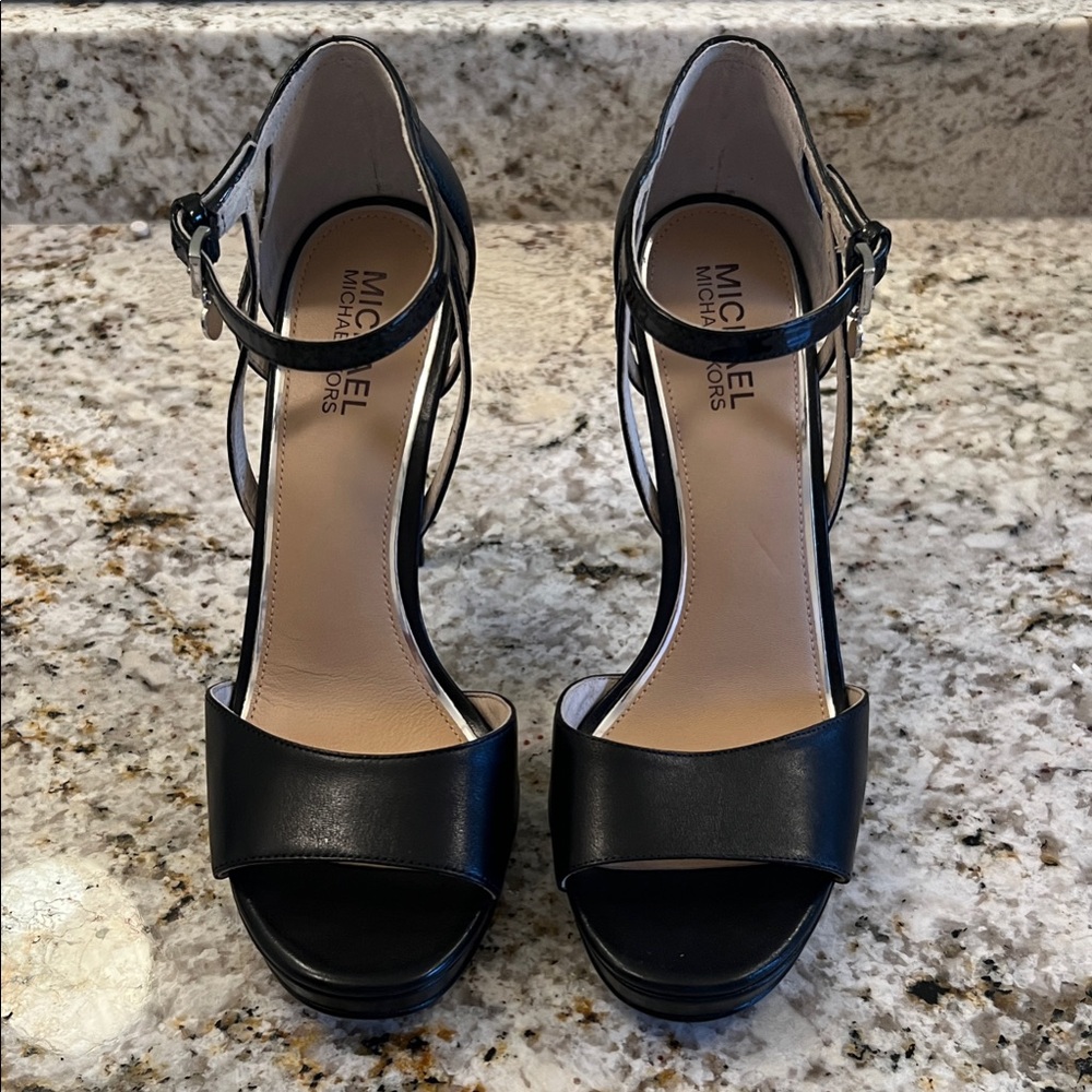 Michael Kors Black Strappy Heels